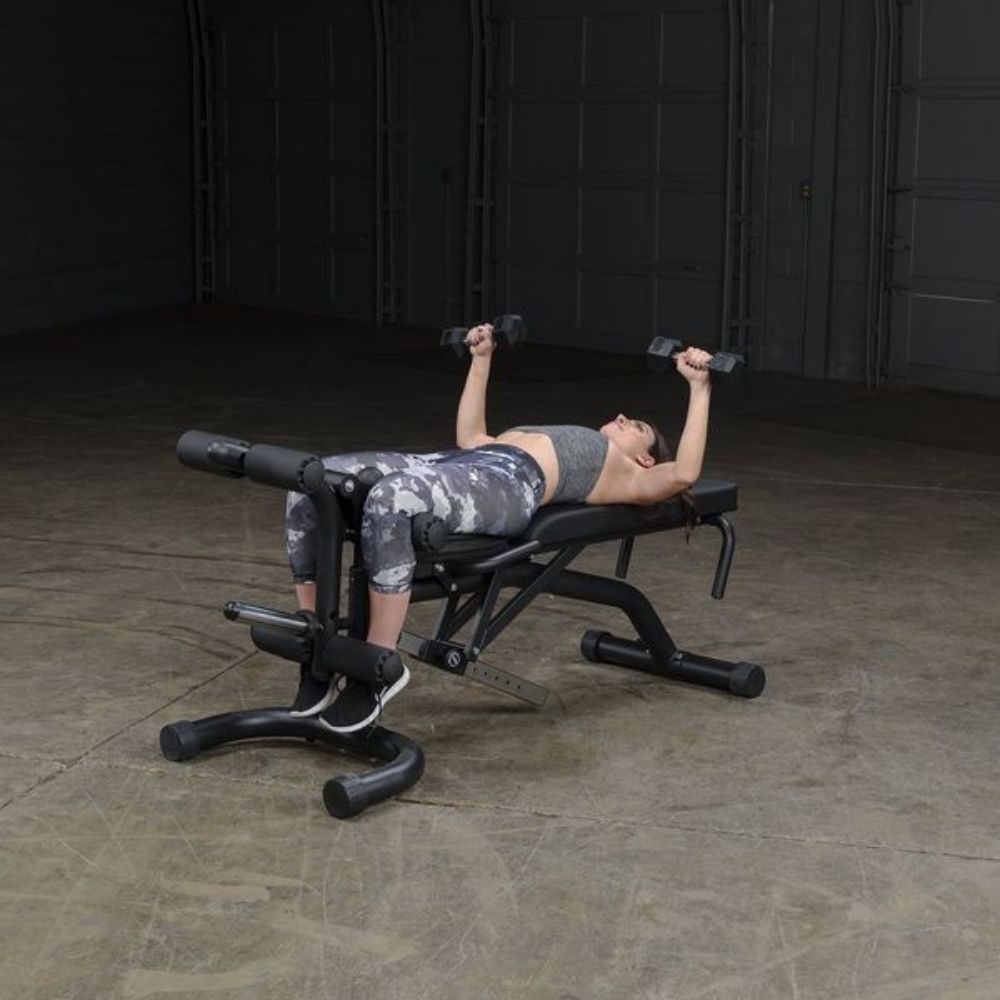 Body Solid Olympic Leverage Exercise Bench w/ Leg Developer SKU FID46