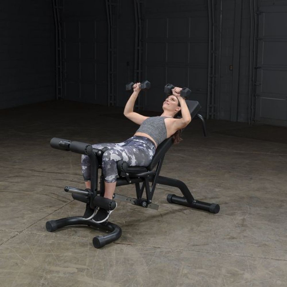 Body Solid Olympic Leverage Exercise Bench w/ Leg Developer SKU FID46