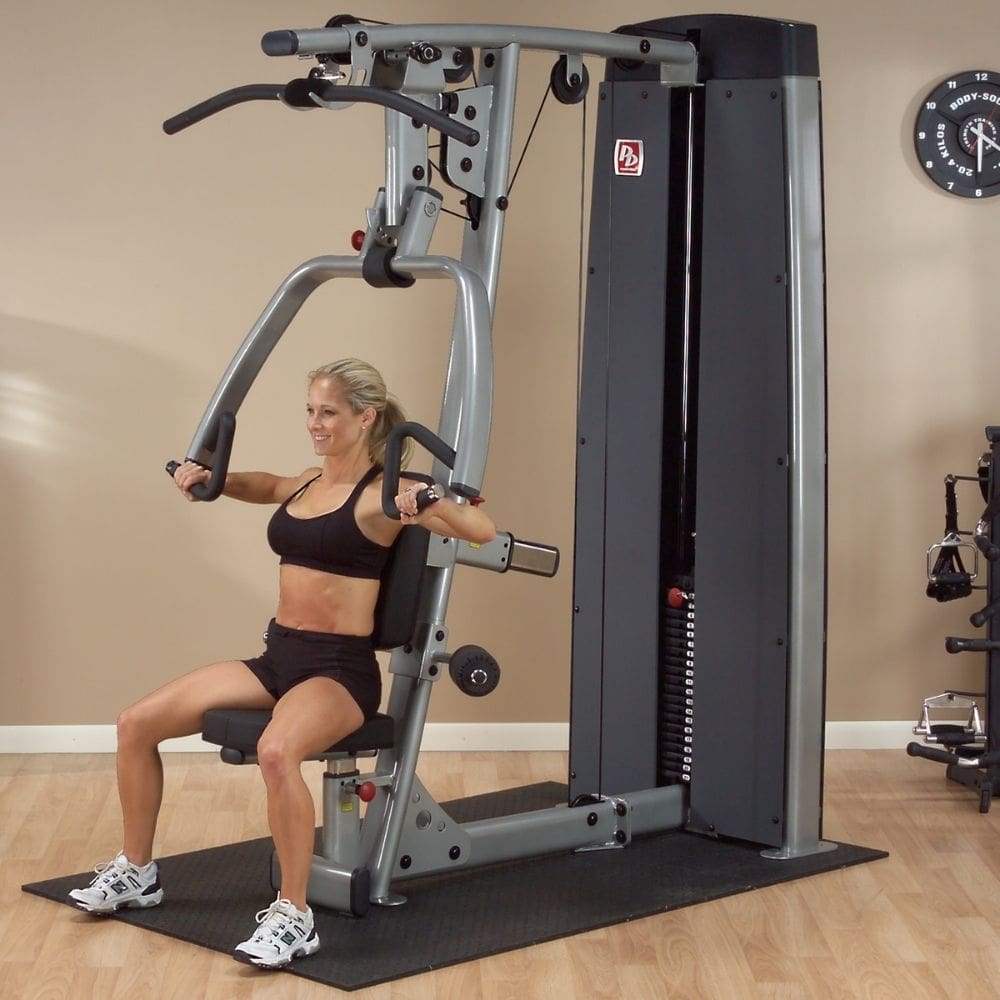 Body Solid Pro Dual Vertical Press w/ Lat Station SKU DPLSSF