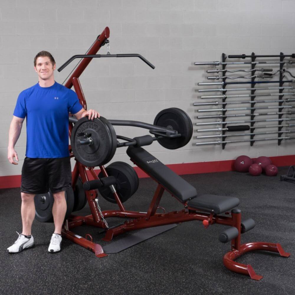 Body Solid Corner Leverage Gym Package SKU GLGS100P4