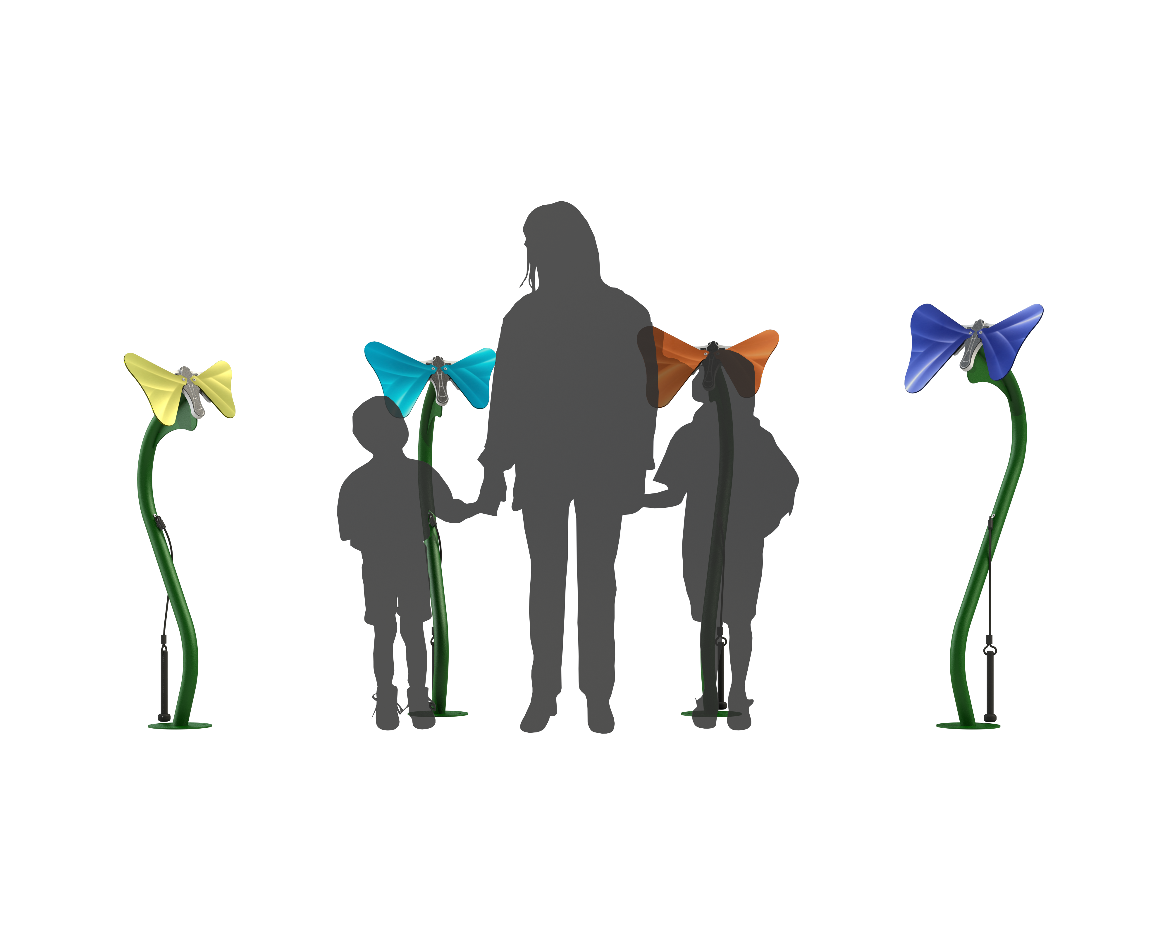 FreeNotes Butterflies Ensemble 4 Piece Set Musical Instrument SKU BFLY-S4