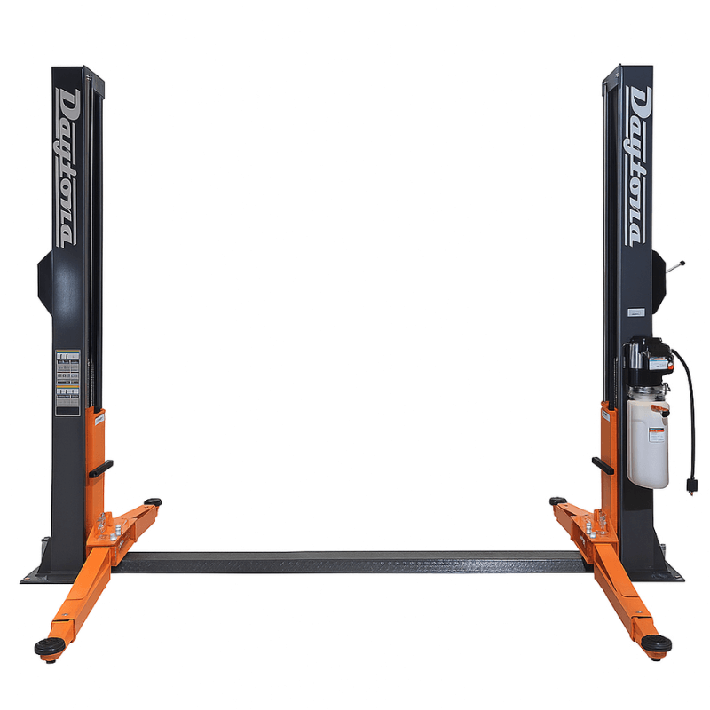 Daytona 9,000 lbs 2 Post Floor Plate Lift, Low Ceiling w/ Automatic Safety Locks SKU LTPF9