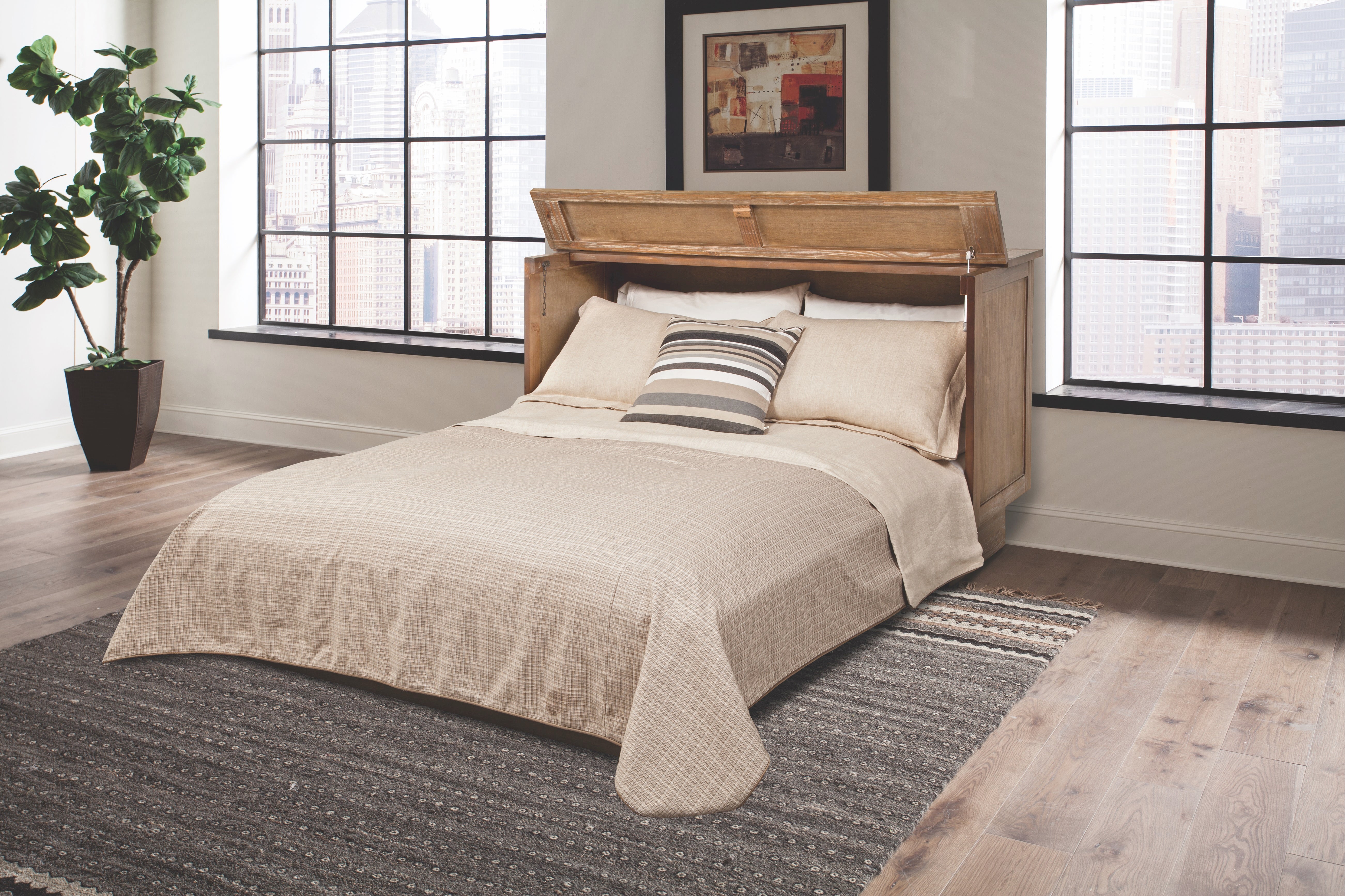 Arason Creden-ZzZ Essex Queen Murphy Cabinet Bed SKU 513-10