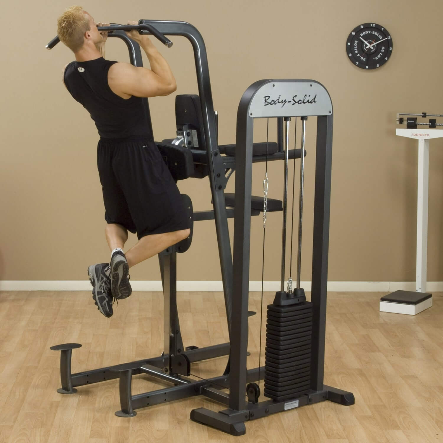 Body Solid Pro Select Weight Assisted Chin-Dip Machine SKU FCD-STK