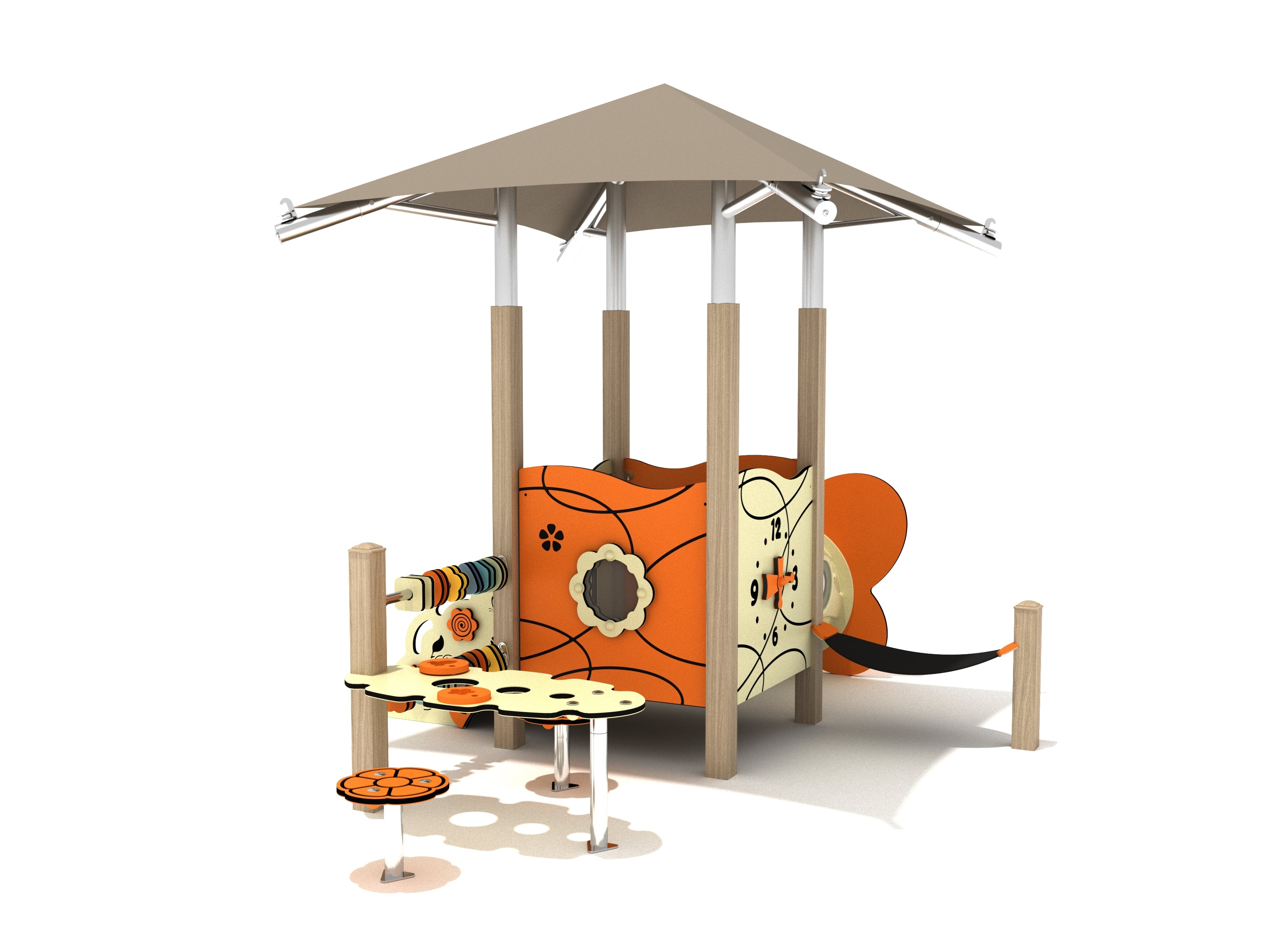 Playground Equipment Eastern Redbud Canopy Mini Playground SKU PCM003