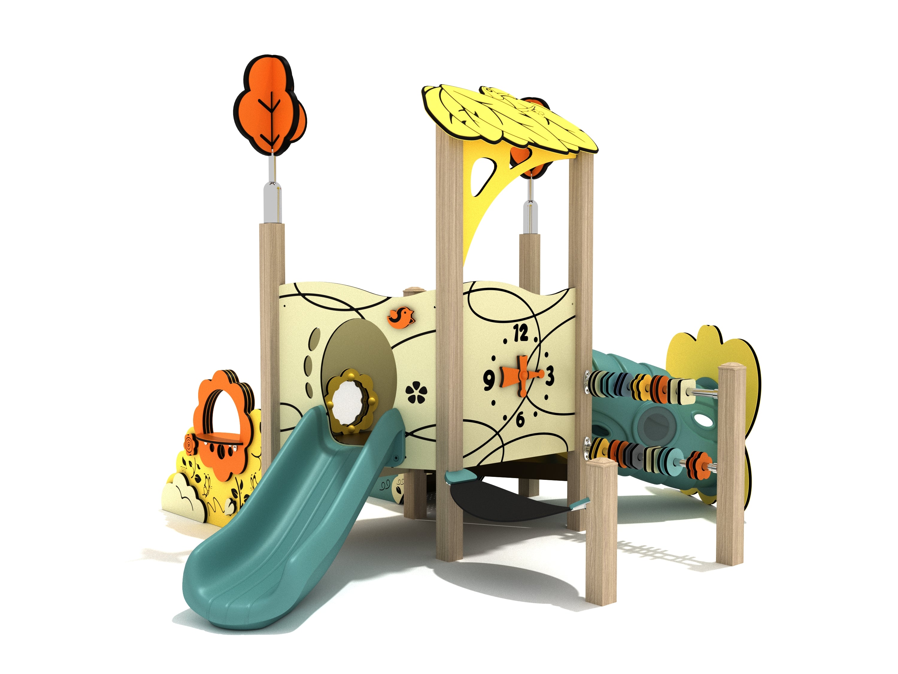 Playground Equipment English Hawthorn Canopy Mini Playground SKU PCM008