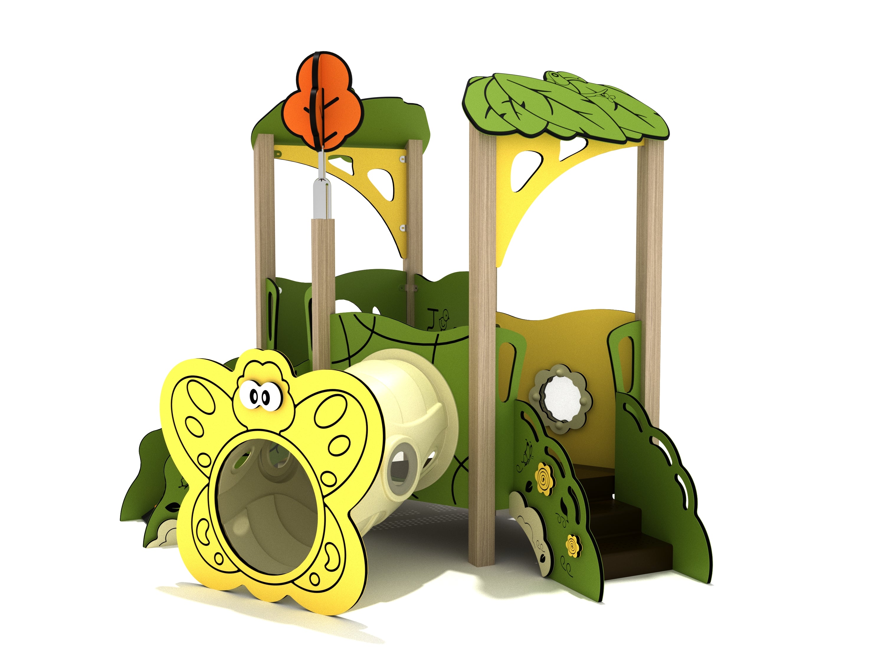 Playground Equipment Crimson Queen Canopy Mini Playground SKU PCM011
