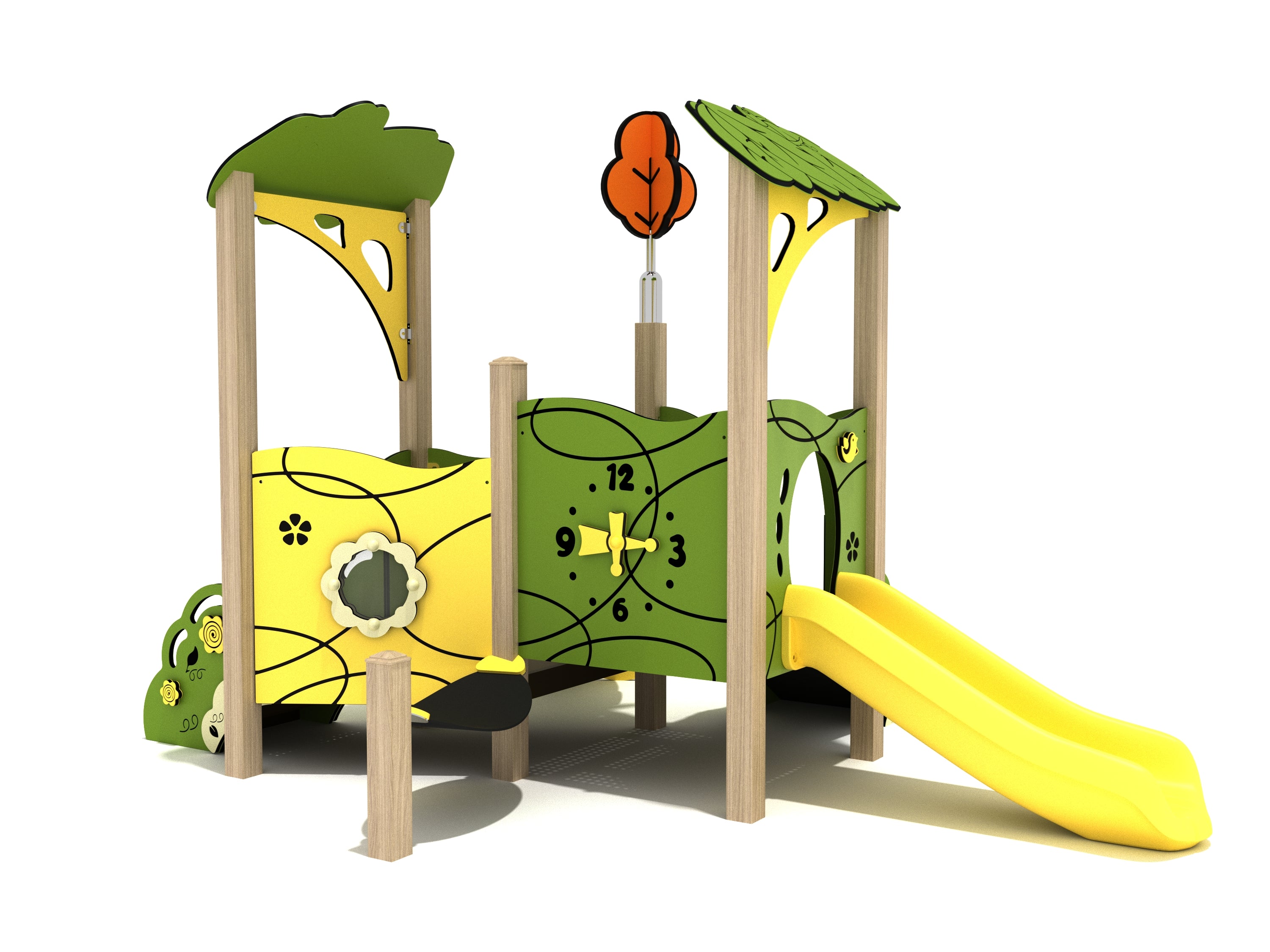 Playground Equipment Crimson Queen Canopy Mini Playground SKU PCM011