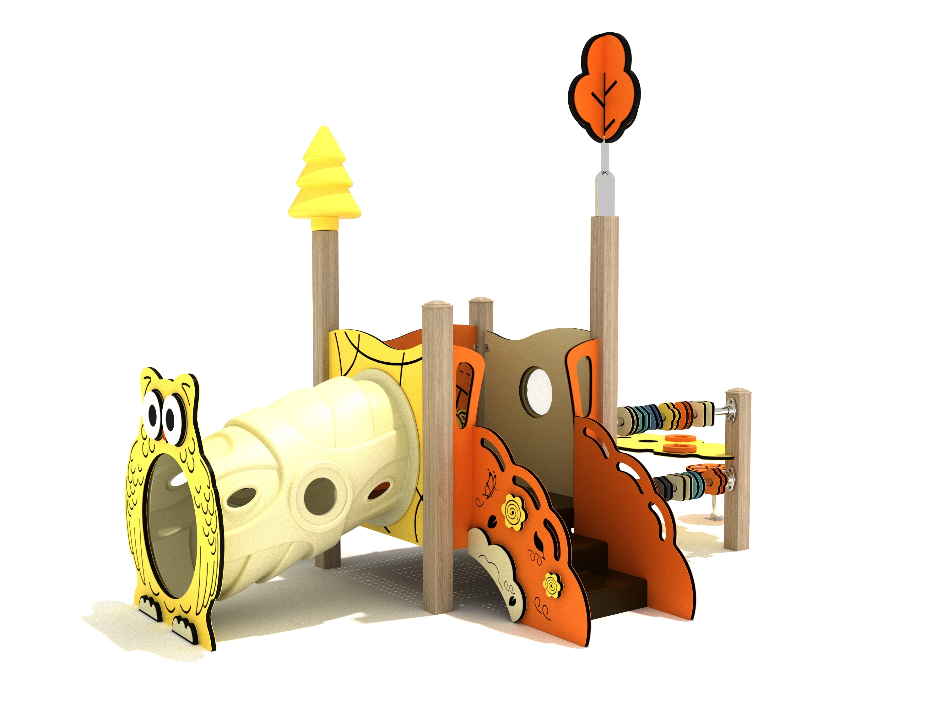 Playground Equipment Siberian Cypress Canopy Mini Playground SKU PCM019