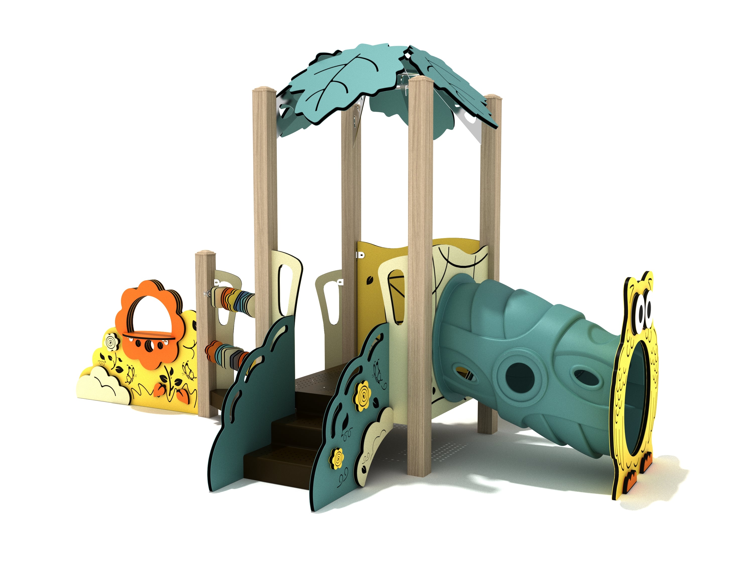 Playground Equipment Banana Shrub Canopy Mini Playground SKU PCM020