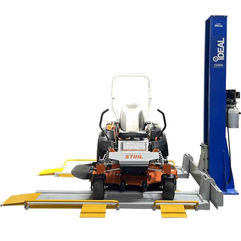 Ideal 2,000lb Mower Lift Single Column SKU SC-2K-UTV-X