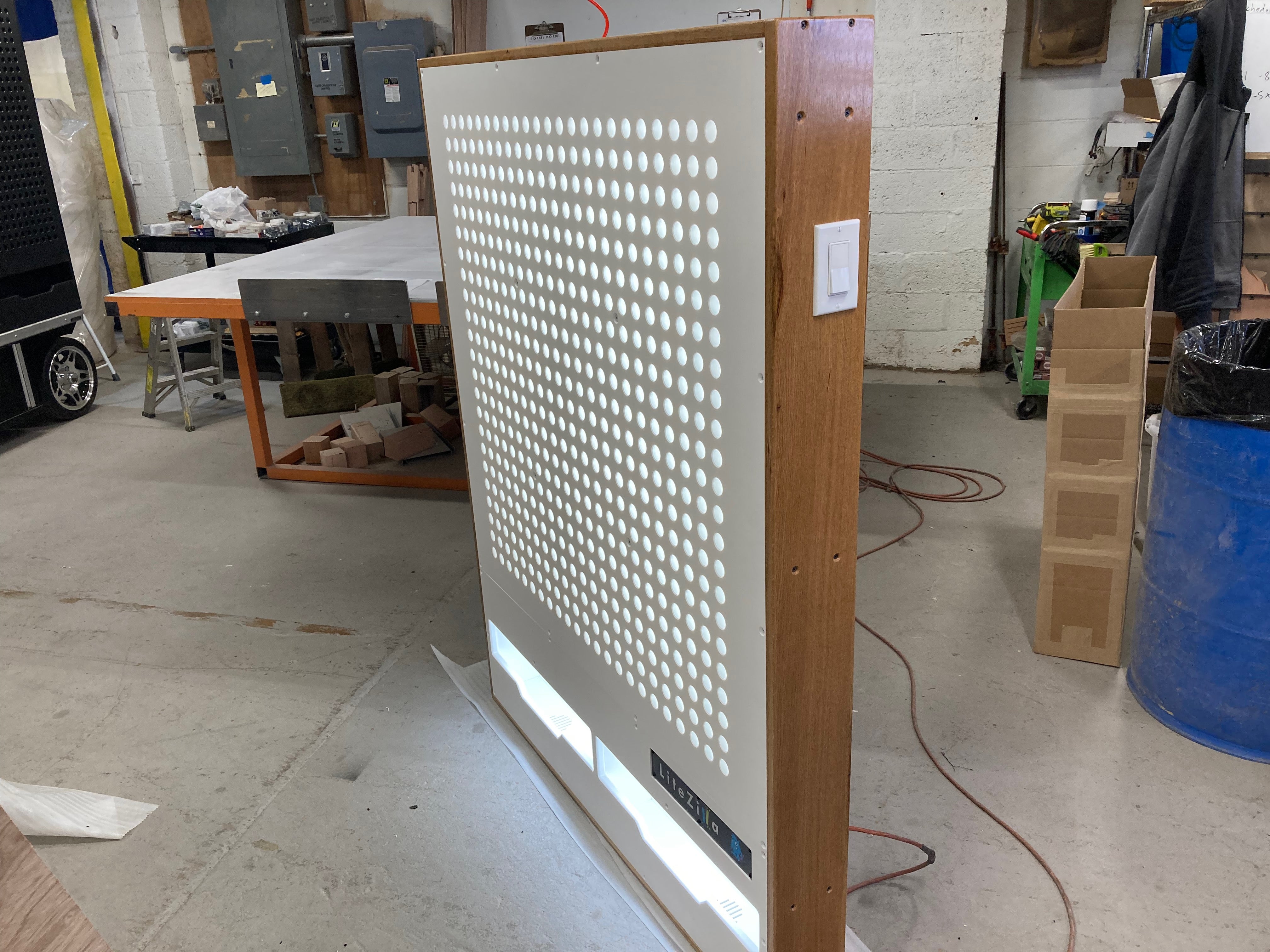 LiteZilla Giant Lite Brite Custom Stained Hardwood SKU LZ-WD