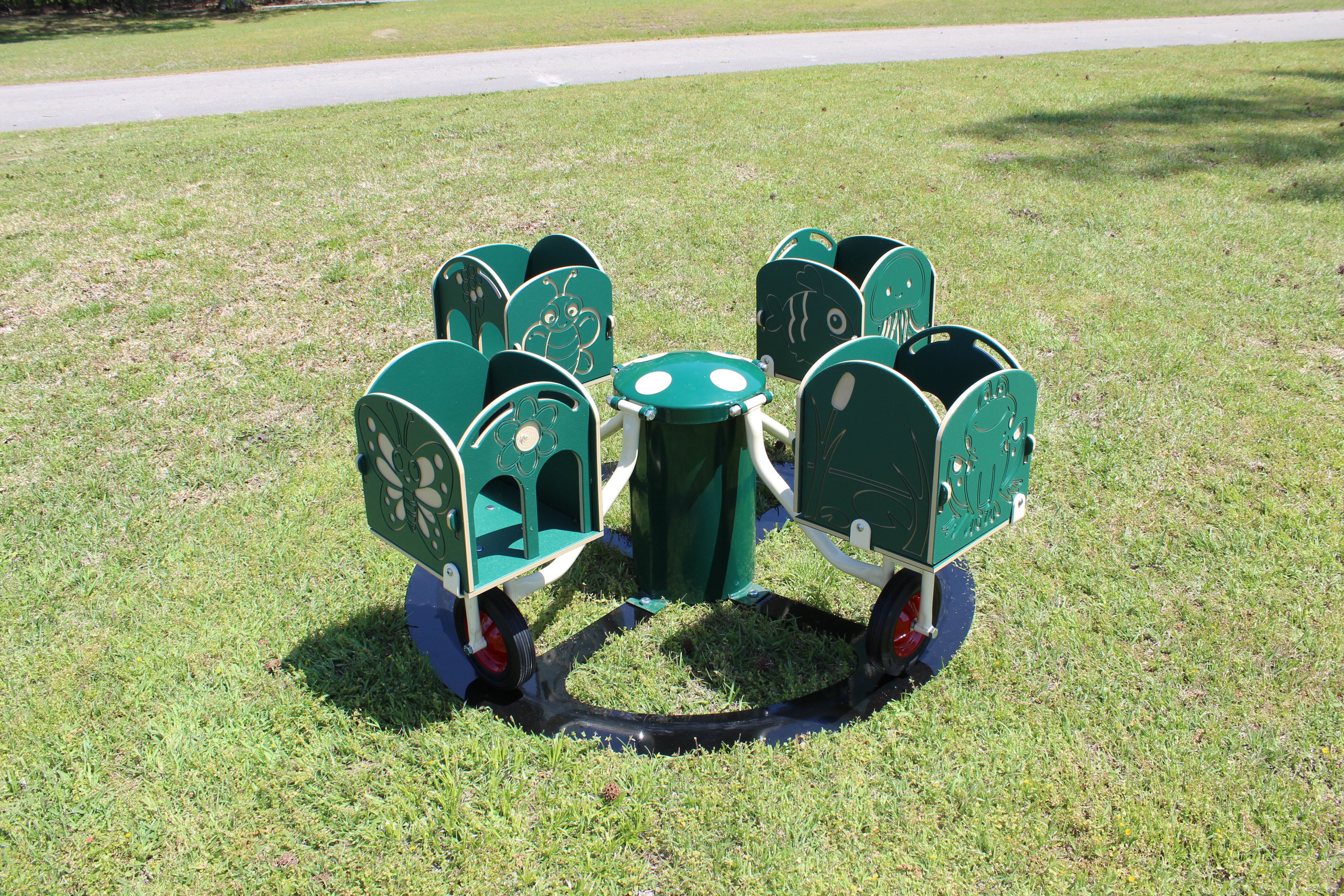 Infinity Playgrounds Carrington’s Carousel Merry Go Cycle SKU IP-5025