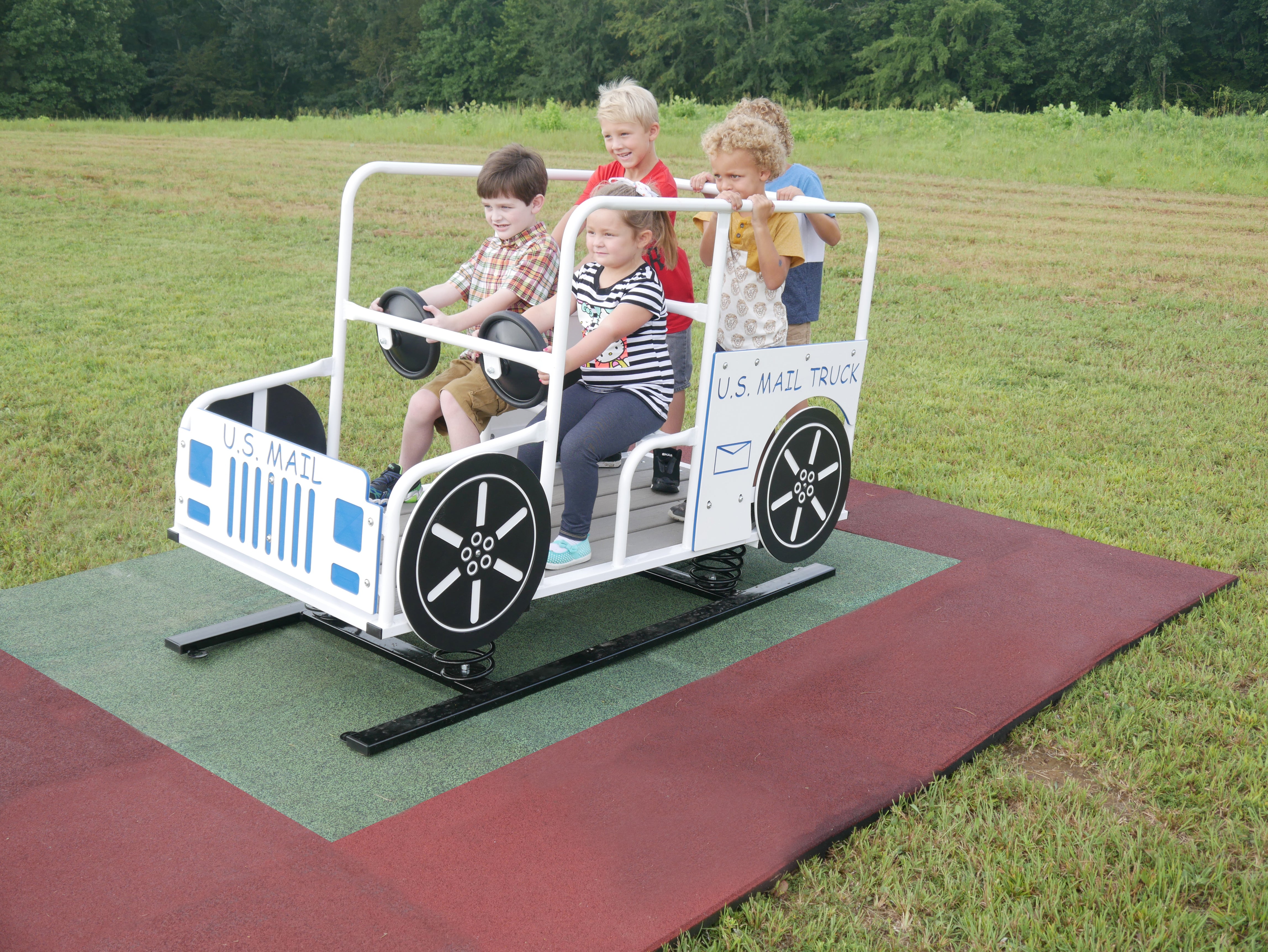 Infinity Playgrounds U.S Mail Truck w/ Springs SKU IP-7010