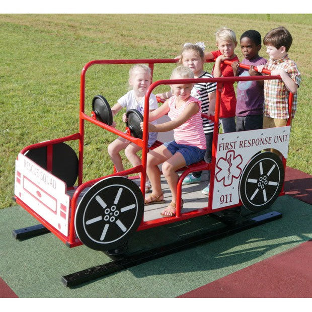 Infinity Playgrounds 911 Rescue Truck w/ Springs SKU IP-7020