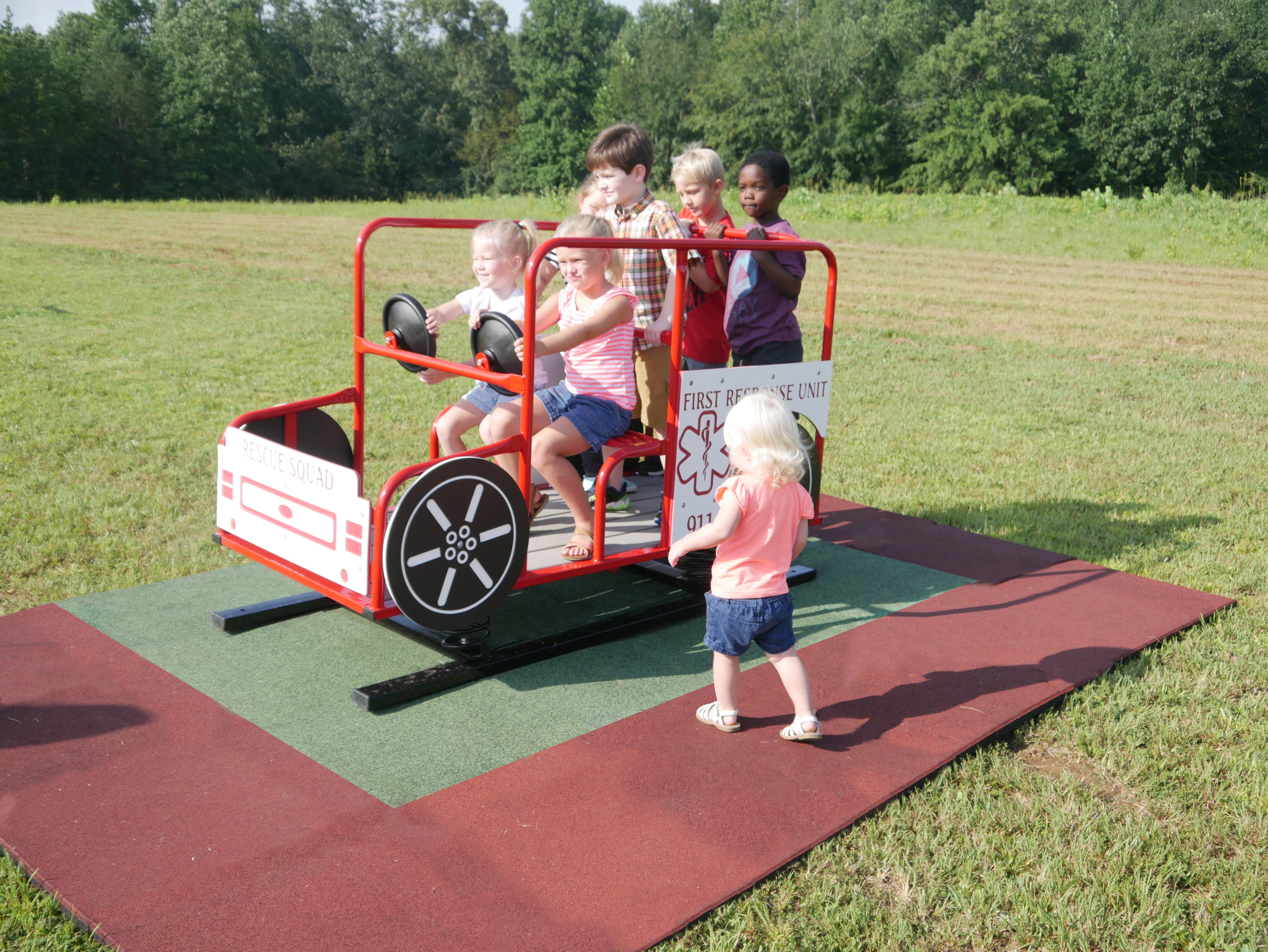 Infinity Playgrounds 911 Rescue Truck w/ Springs SKU IP-7020