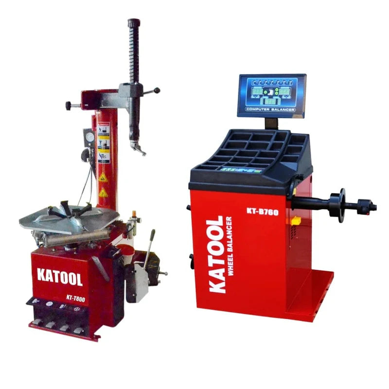 Katool Tire Changer & Wheel Balancer Combo SKU KT-T800+KT-B760