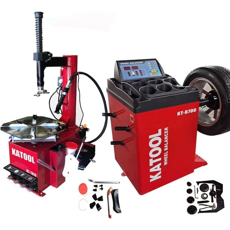 Katool Tire Changer & Wheel Balancer Combo SKU KT-T810+KT-B700