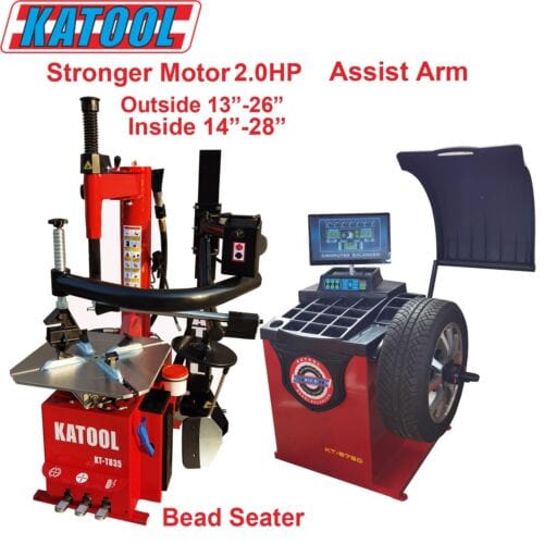 Katool Tire Changer & Wheel Balancer Combo SKU KT-T835+KT-B750