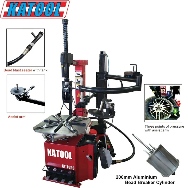 Katool Tire Changer & Wheel Balancer Combo SKU KT-T850+KT-B760