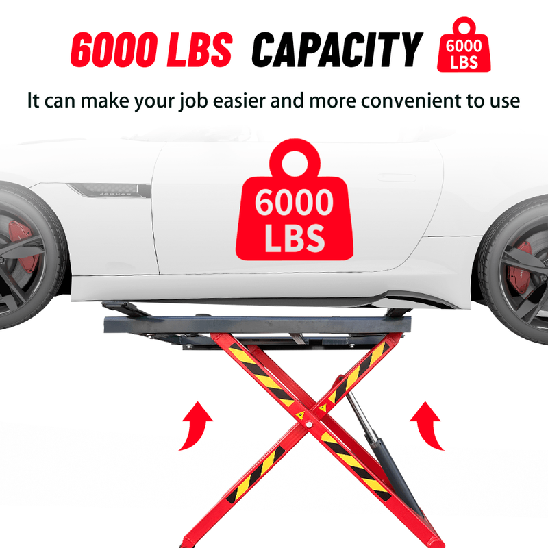 Katool 6,600 lbs Portable Mid Rise Scissor Lift SKU KT-X66