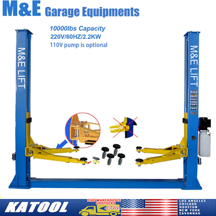 Katool 10,000lbs 2 Post Car Lift SKU KT-H105