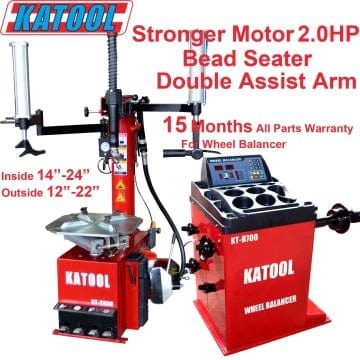 Katool Tire Changer & Wheel Balancer Combo SKU KT-T830+KT-B700