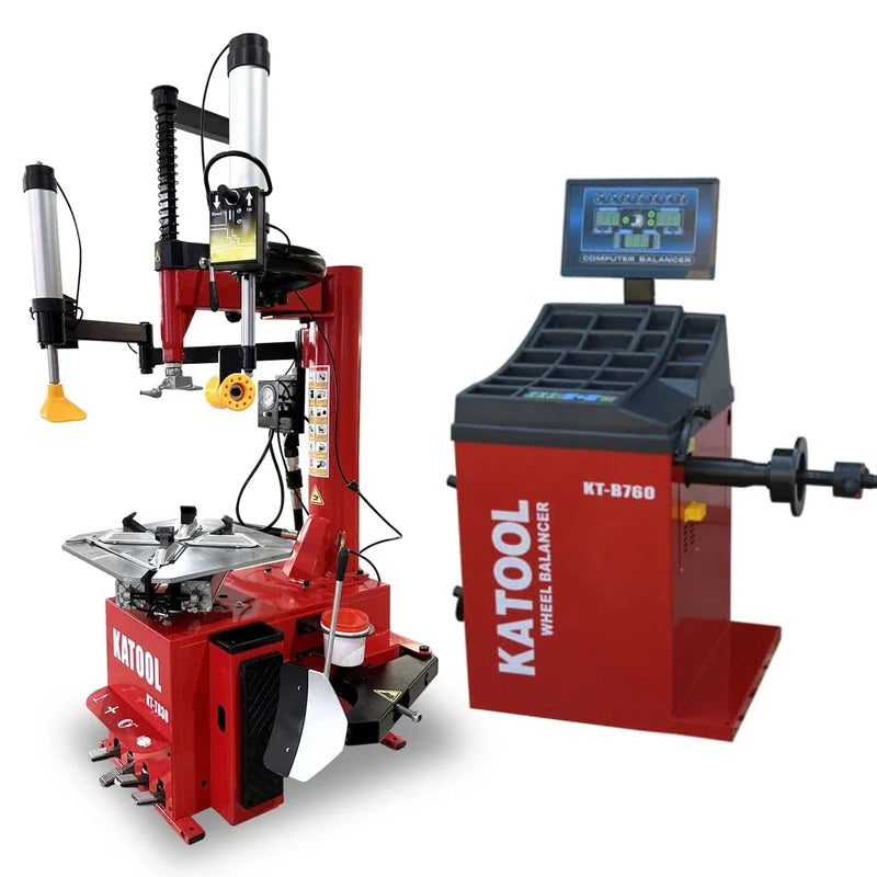 Katool Tire Changer & Wheel Balancer Combo SKU KT-T830+KT-B760
