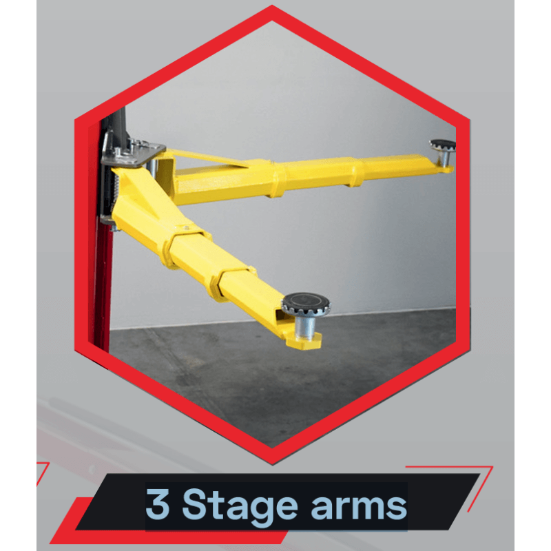 Krebs KB10 2 Post Lift, Adjustable Width, 10,000lb SKU 11800001