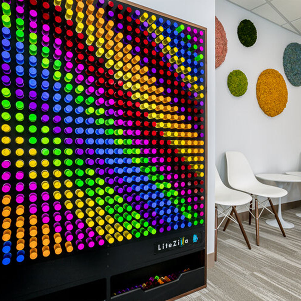 LiteZilla Giant Lite Brite Custom Stained Hardwood SKU LZ-WD