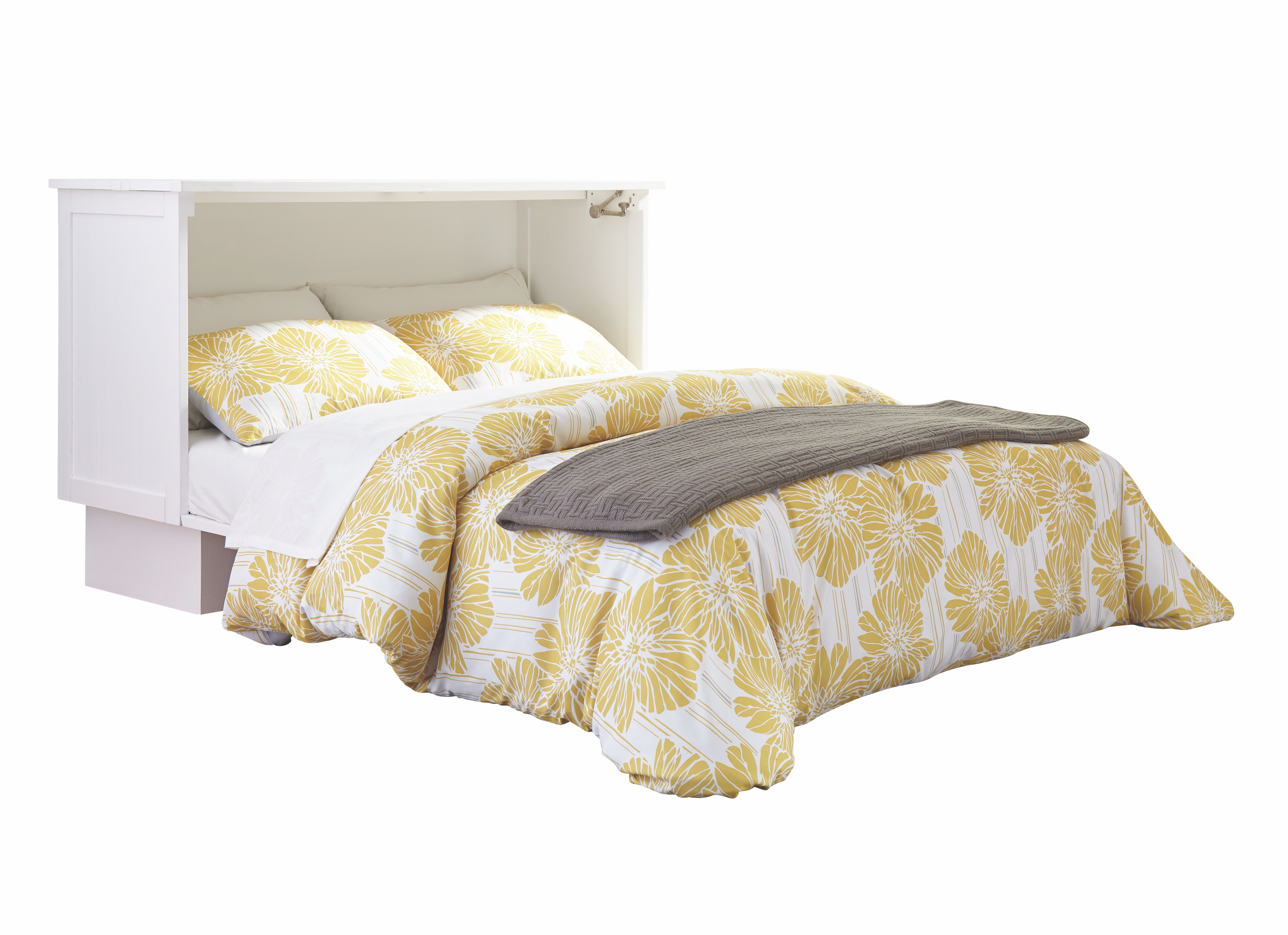 Arason Creden-ZzZ Madrid White Queen Murphy Cabinet Bed SKU 503-10