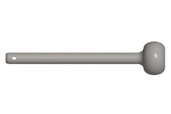 FreeNotes Contrabass Chimes Mallet, Grey 70A w/38" Cable SKU RPLC-MA-70GRY-38