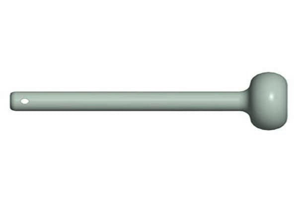 FreeNotes Contrabass Chimes Mallet, Grey 70A w/38" Cable SKU RPLC-MA-70GRY-38