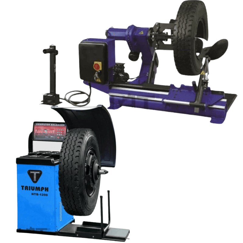Triumph Tire Changer with NTB-1200 Wheel Balancer Combo SKU NTC-690/NTB-1200
