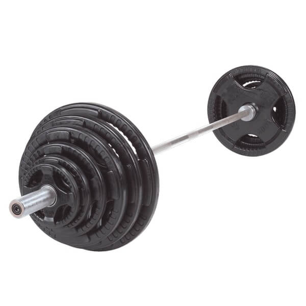 Body Solid Rubber Grip Olympic Plate and Barbell Set SKU OSR