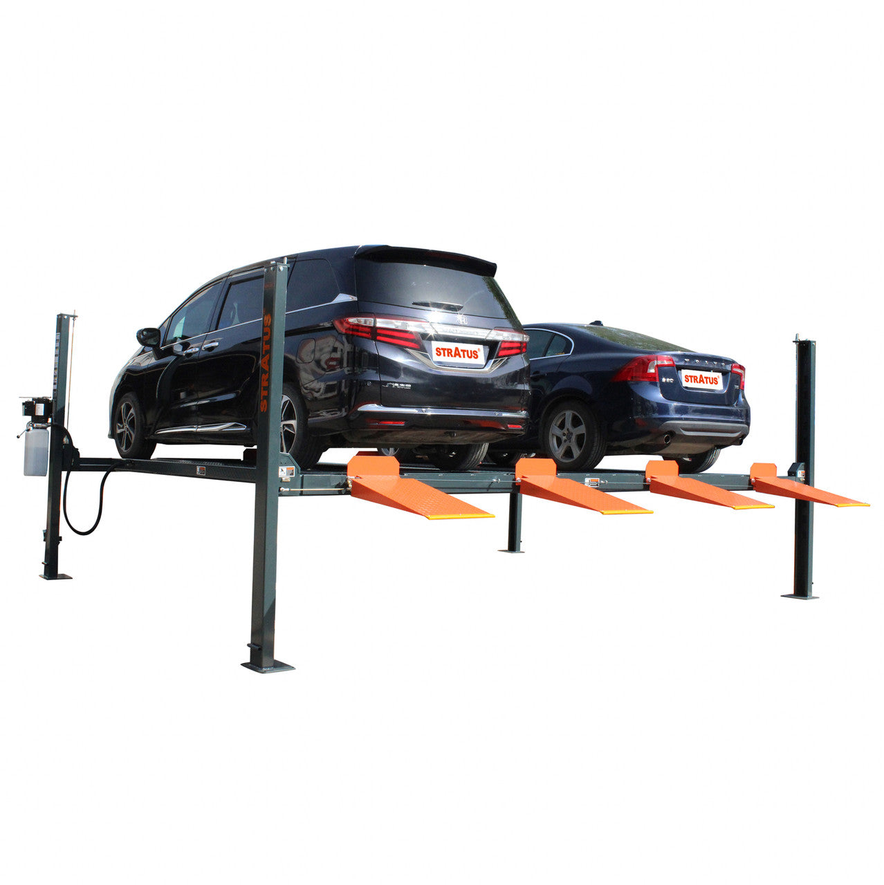 Stratus 4 Post Dual Platform 9,000 lbs, Parking Lift, Manual Release SKU SAE-P49D