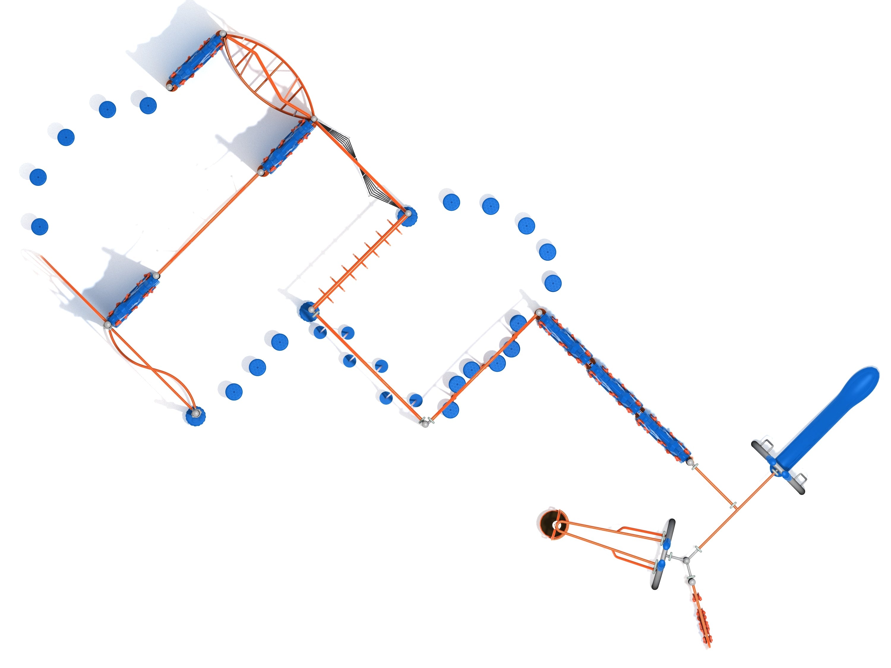 Playground Equipment Cedar Slope Fitness Course Playground SKU PGP023