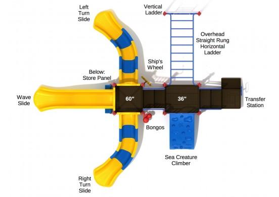 Playground Equipment Montauk Downs Play System SKU PKP008P