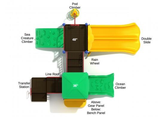 Playground Equipment Los Arboles Play System SKU PKP017P