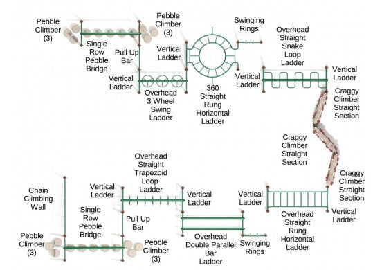 Playground Equipment Rotonda Fitness Course Playground SKU PKP238