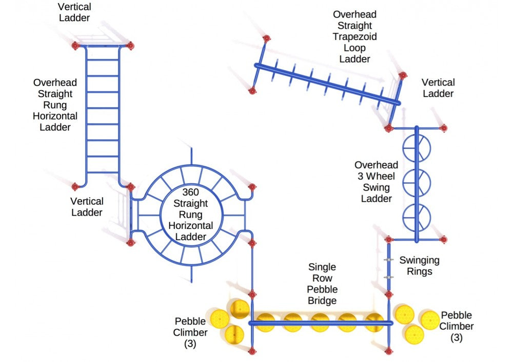 Playground Equipment Terre Haute Fitness Course SKU PKP246
