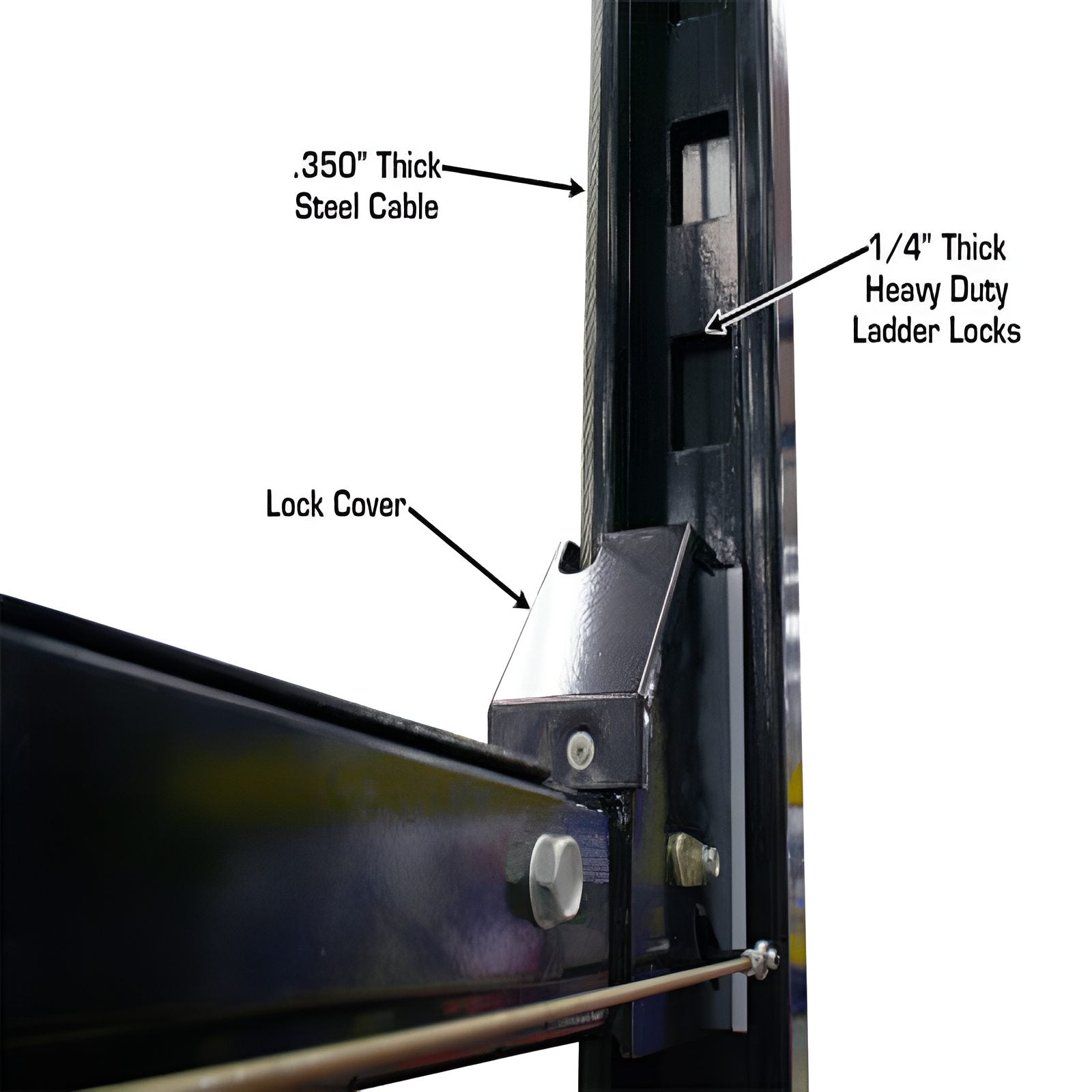 Atlas Garage Pro 8,000 lb 4 Post Vehicle Storage Lift, Extra Tall, Long SKU ATEXH-PRO8000EXT-L