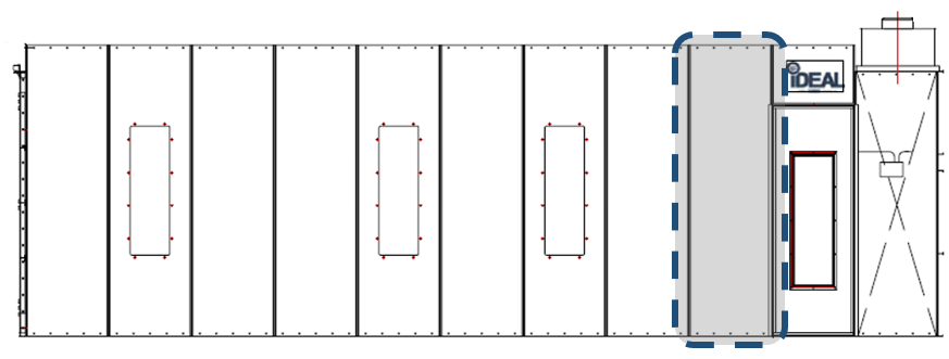 iDEAL Cross Flow Extension Kit Solid Panel or Panel w/ Light SKU PSB-AFCF-30SEPK-AK