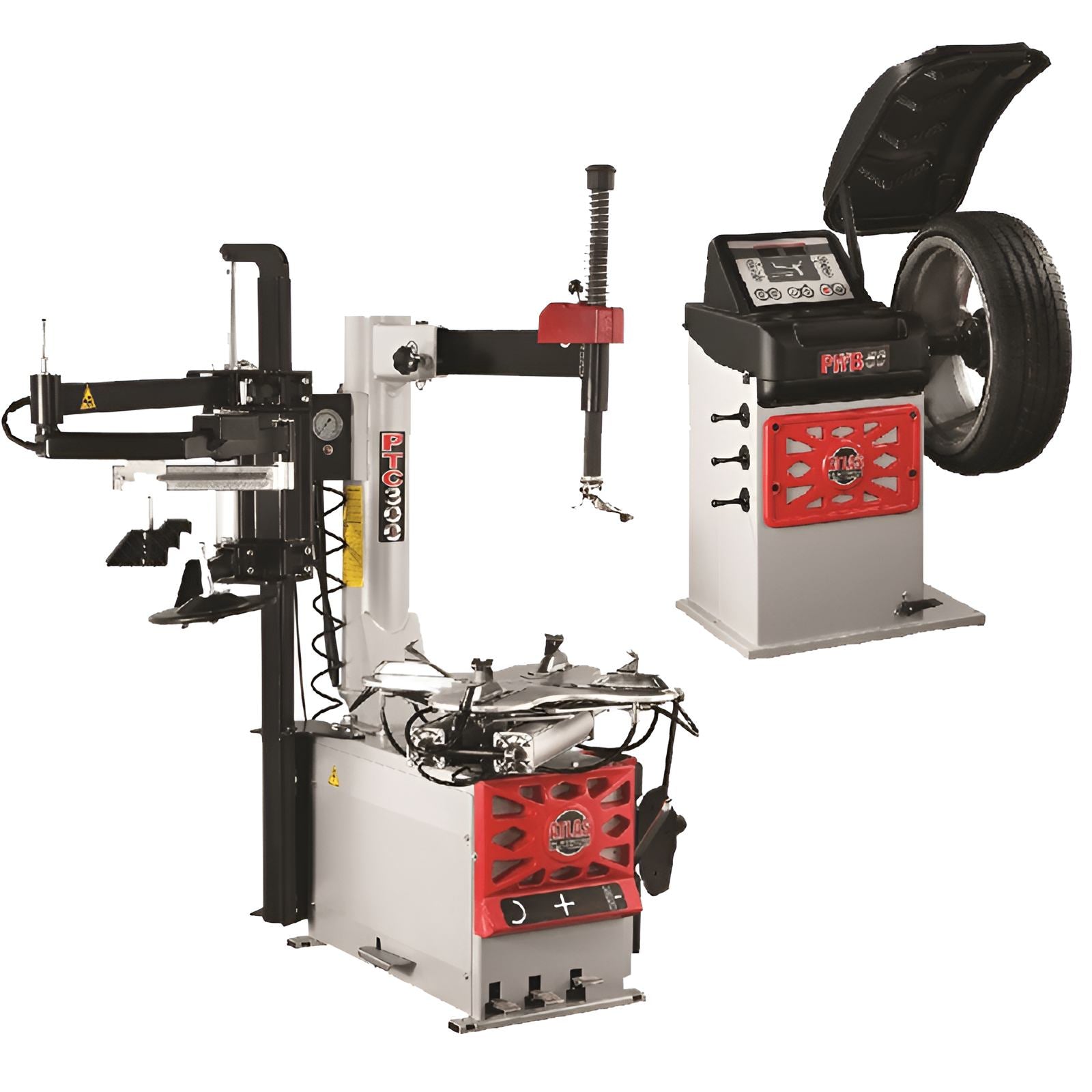 Atlas Platinum PTC300 Tire Changer, PWB50 Wheel Balancer Combo SKU ATEAP-TCWB-COMBO1