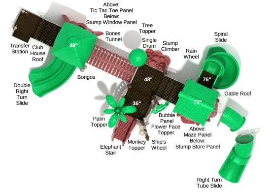 Playground Equipment Polly Parrot Playground SKU PTH008