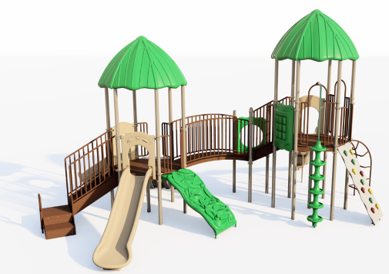 UltraPlay Honeycomb Hideaway Playground w/ Roof SKU UPLAY-050