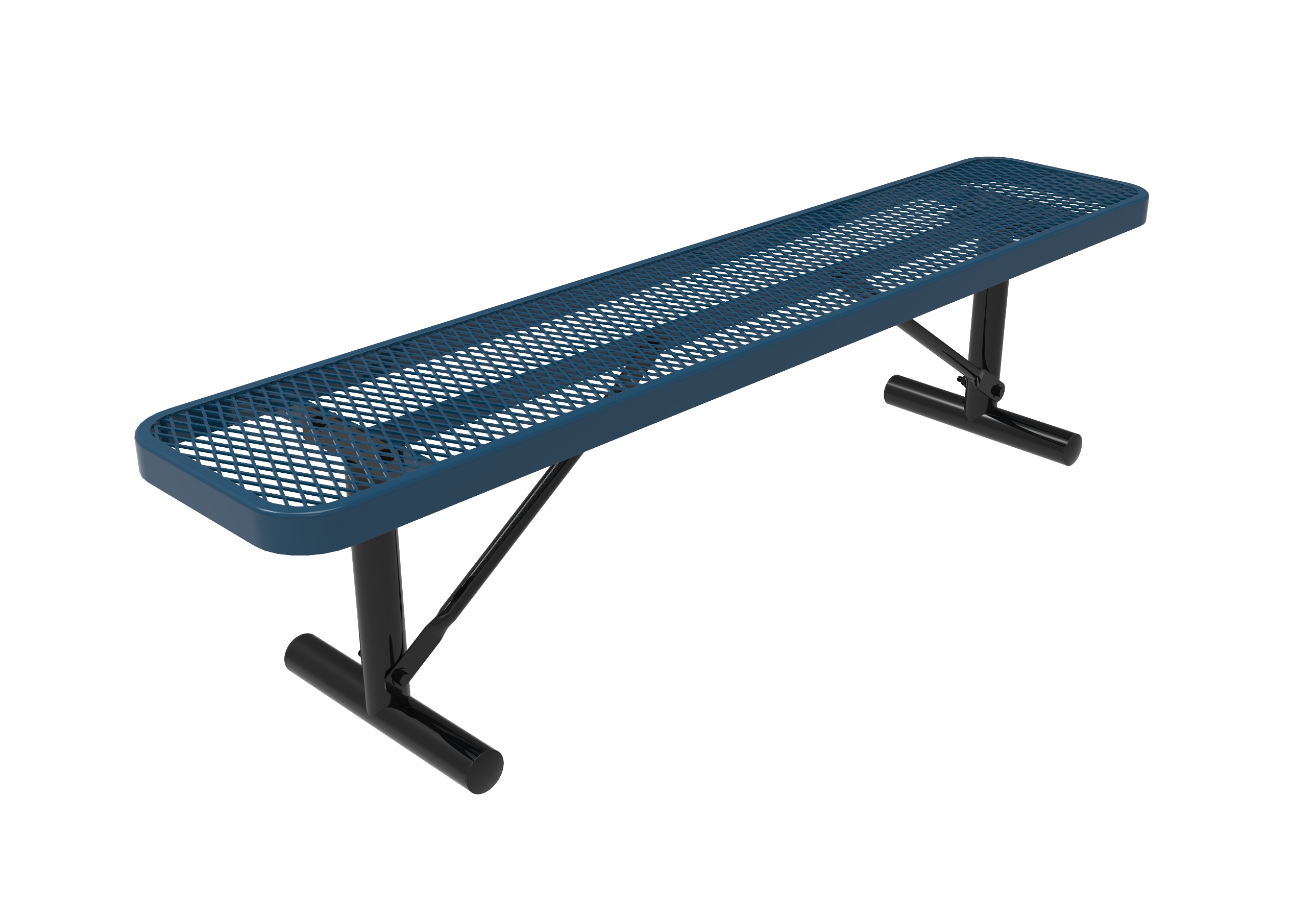 MyTCoat 4' - 8' Players Bench, Expanded Metal - Portable SKU BPY04