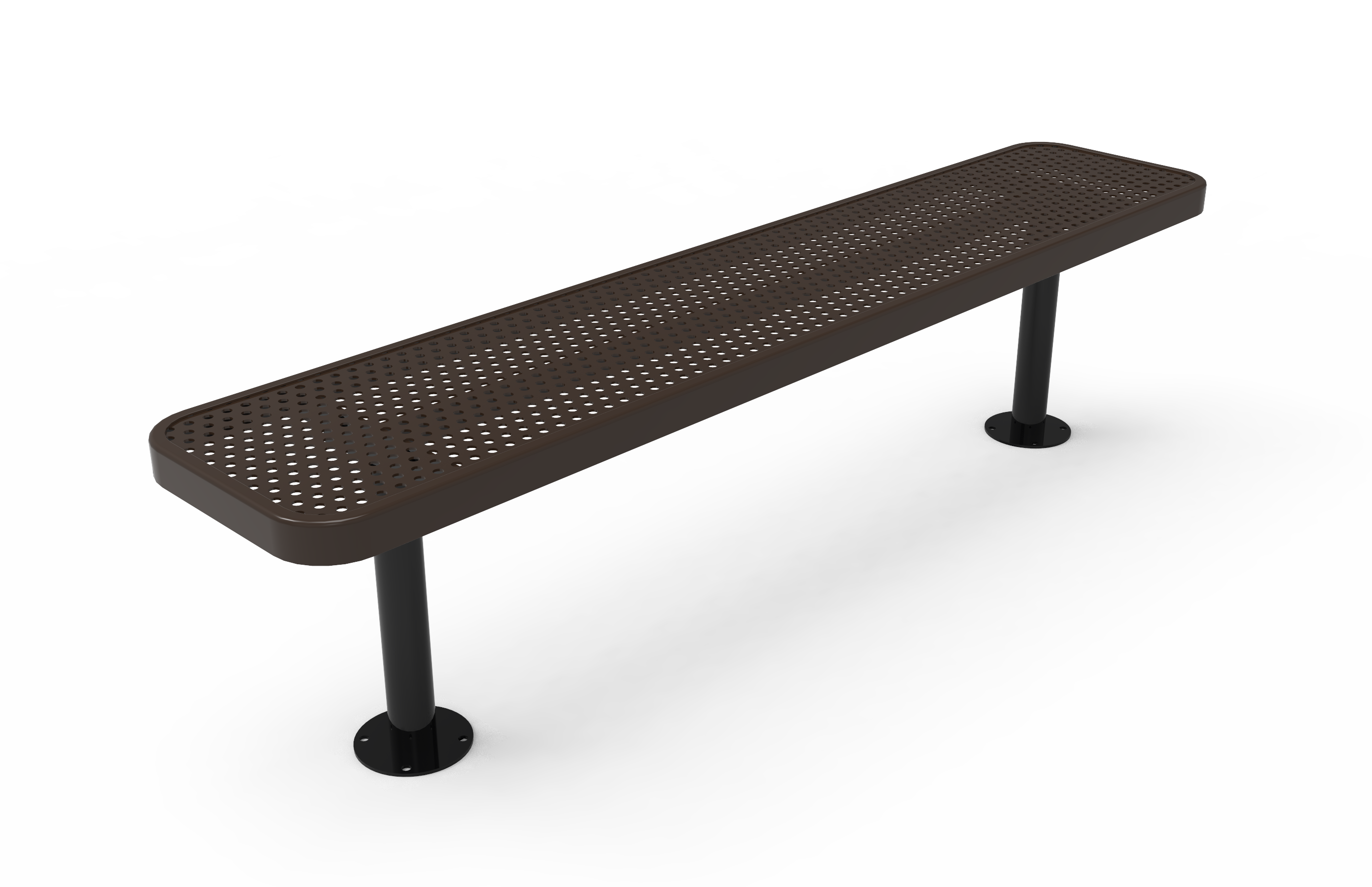 MyTCoat 4' - 8' Players Bench, Punched Steel, Surface Mount SKU BPY04