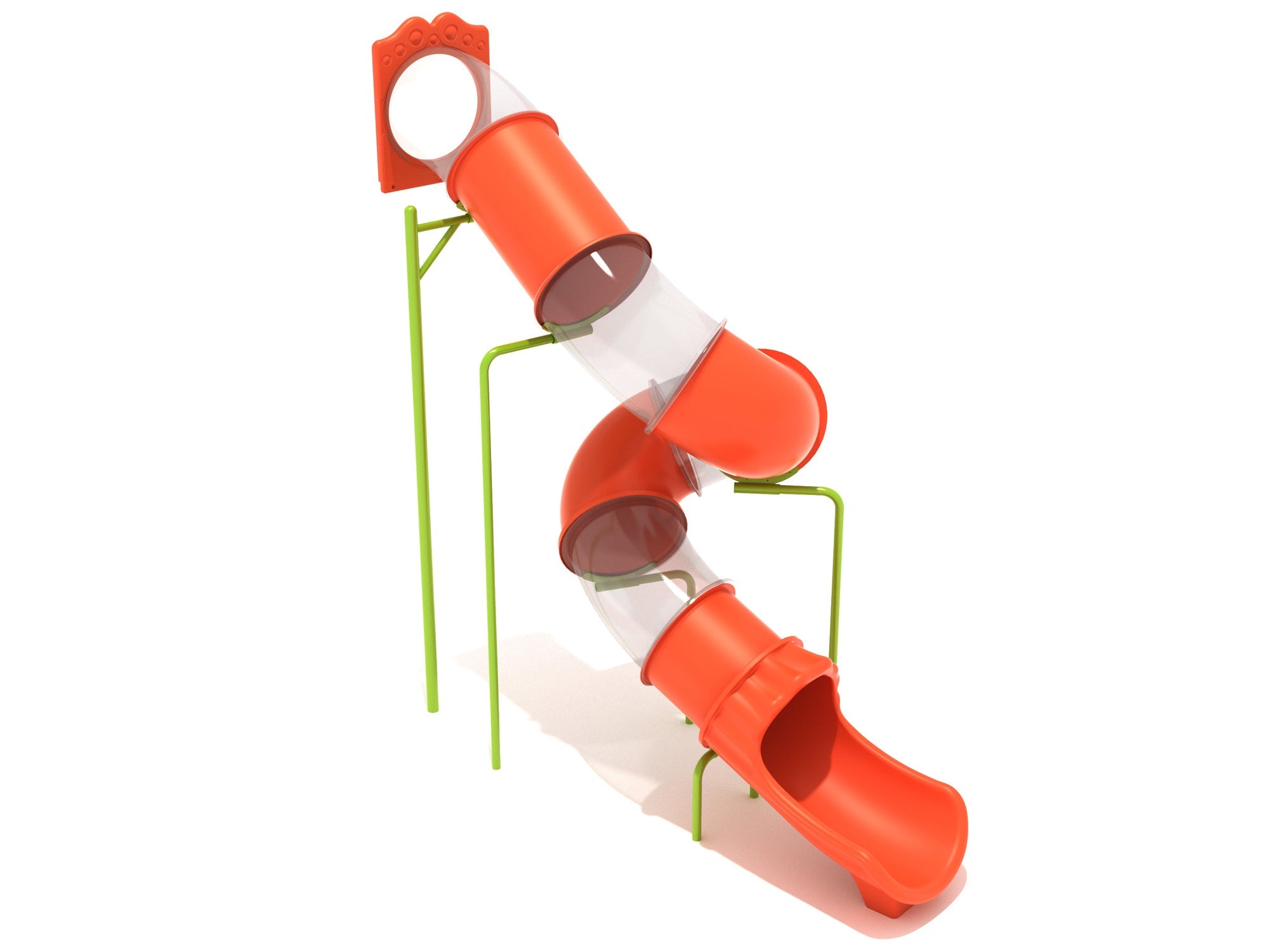 Playground Equipment 13 Foot Spiral Tube Slide SKU PTS013
