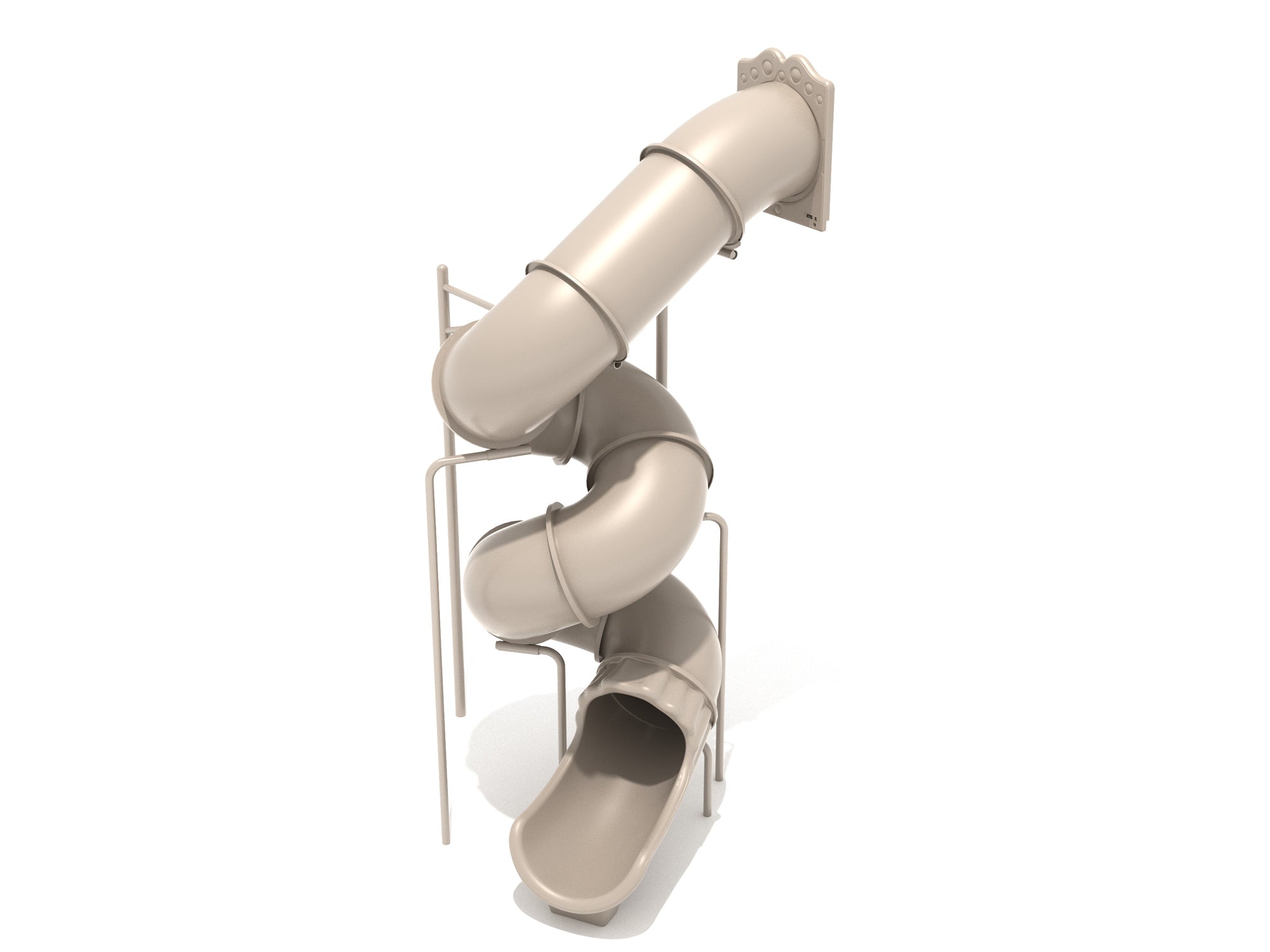 Playground Equipment 15 Foot Spiral Tube Slide SKU PTS015